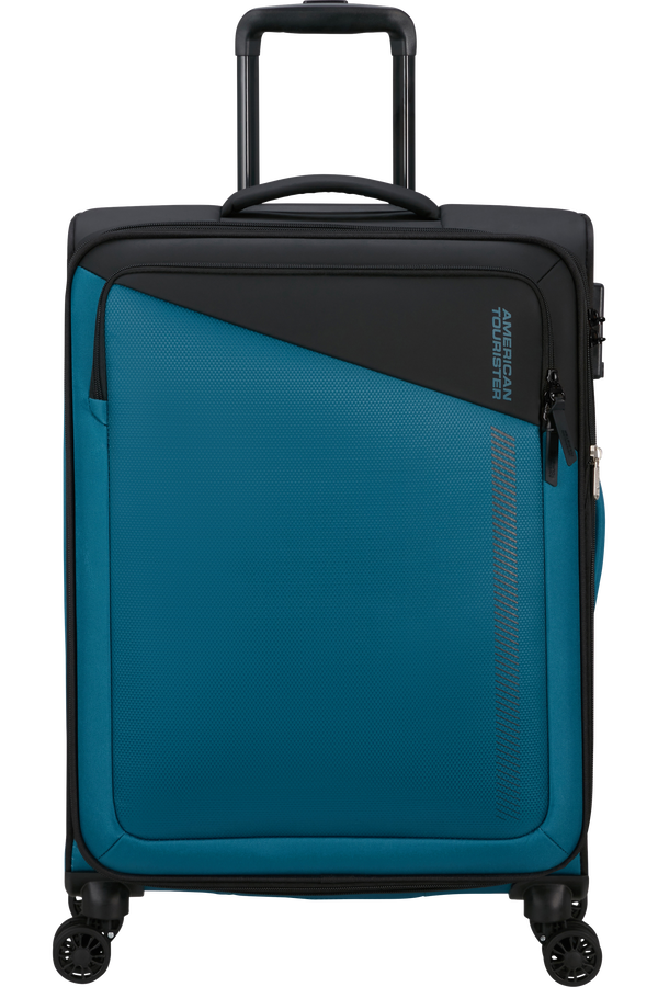 American Tourister Daring Dash Spinner Expandable TSA M  Black/Blue