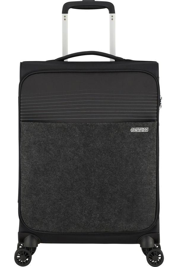 American Tourister Lite Ray Spinner TSA Felt 55cm  Jet Black